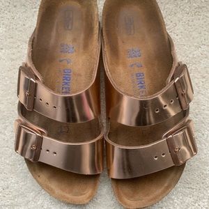 Birkenstock rose gold size 38